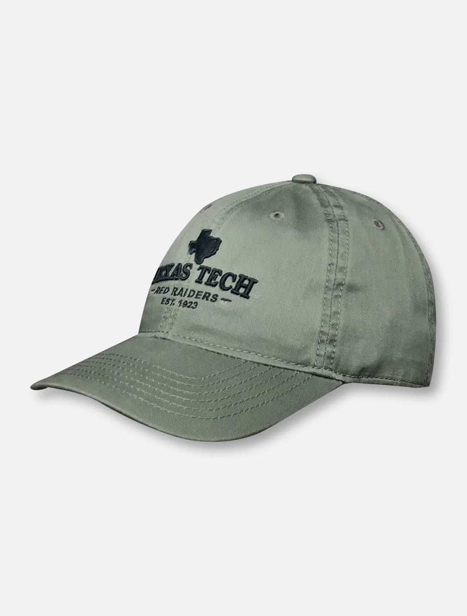 Texas Tech State Silhouette over Texas Tech Red Raiders 1923 Adjustable Cap