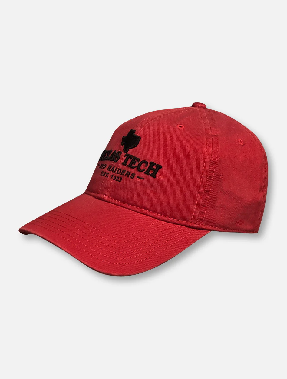 Texas Tech State Silhouette over Texas Tech Red Raiders 1923 Adjustable Cap - Image 5