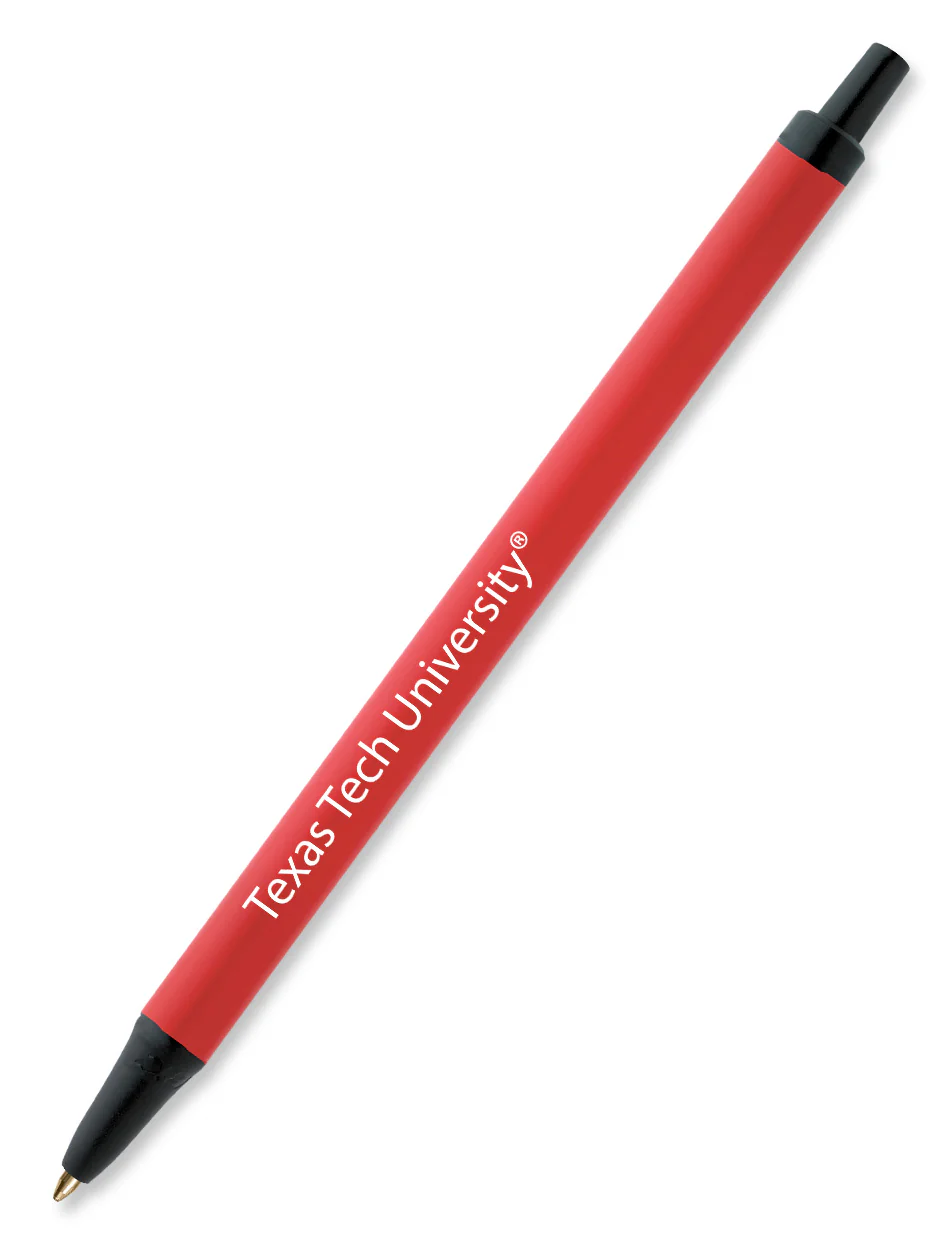 Texas Tech Team Color Bic® Clic Stic Pen