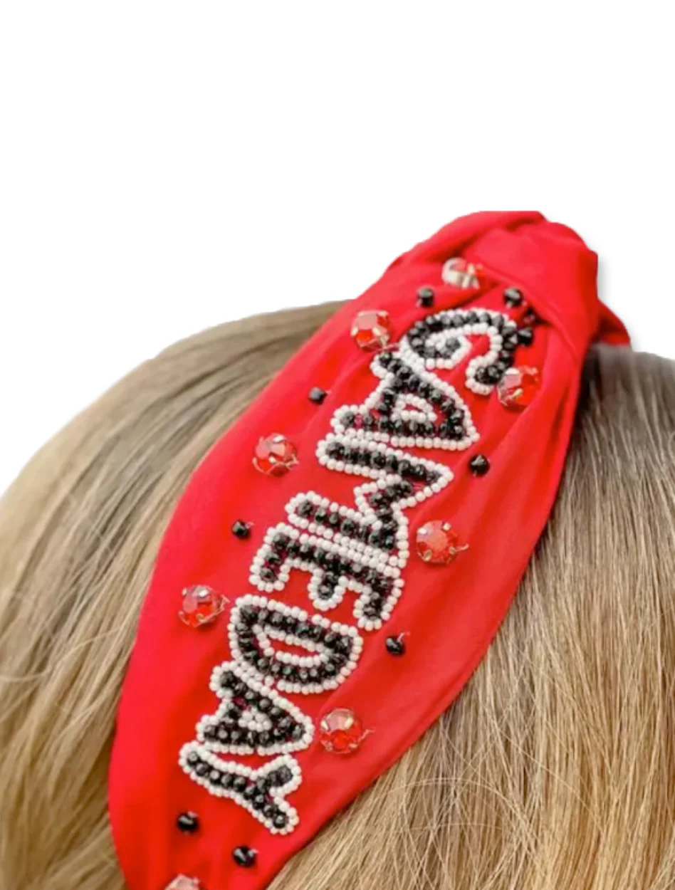 Texas Tech Team Color "Gameday" Beaded Headband
