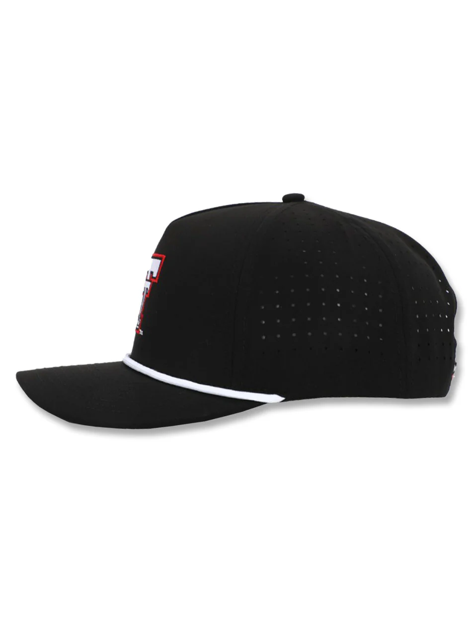Dark Horse Texas Tech "Throwback" Black Corded Sport Snapback Cap - Image 2