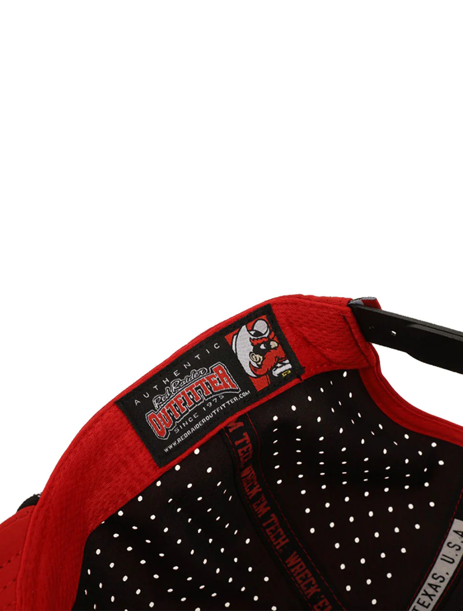 Dark Horse Texas Tech "Throwback" Red Corded Sport Snapback Cap - Image 5