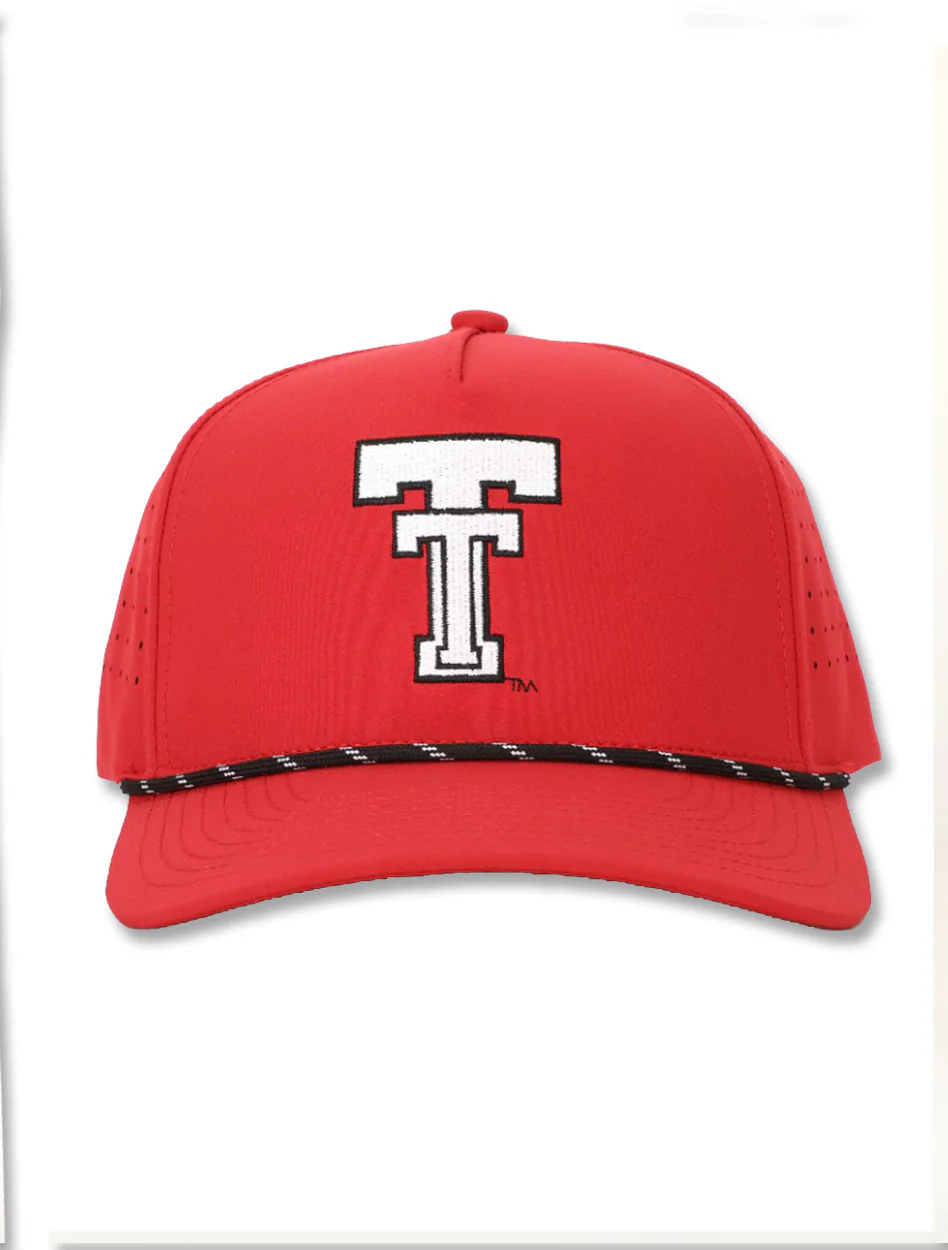 Dark Horse Texas Tech "Throwback" Red Corded Sport Snapback Cap - Image 6
