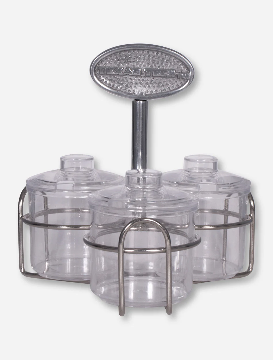 Texas Tech Triple Sauce Container Set