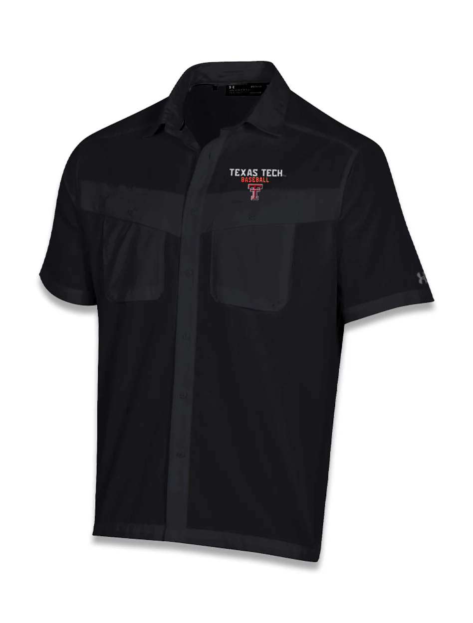 **Texas Tech Under Armour Baseball Tide Chaser Button Down Shirt
