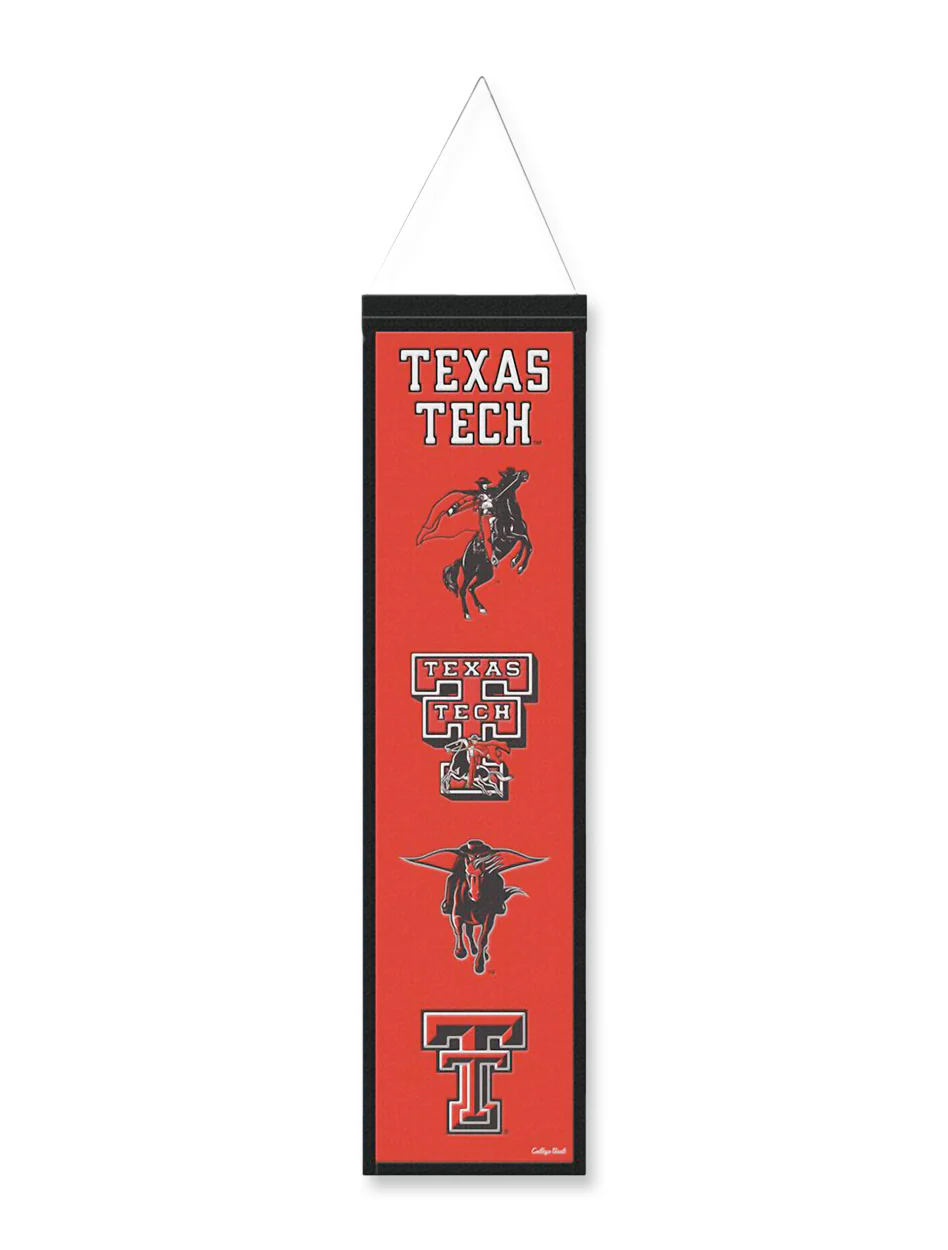 Texas Tech Vault Logos Wool Banner