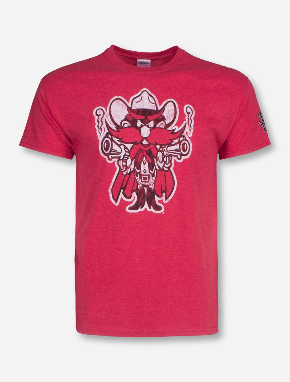 Texas Tech Vintage Raider Red T-Shirt - Image 3
