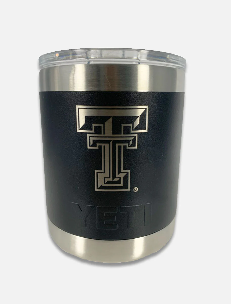 Texas Tech Yeti 10 oz "Lowball" with Standard Lid