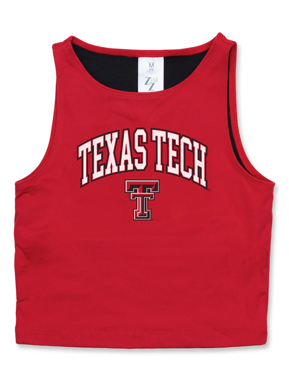 Texas Tech Zoozatz "First Down" Youth Tank Top