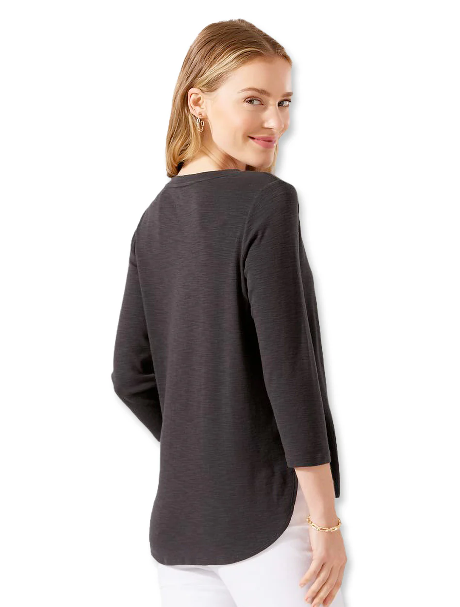 Tommy Bahama Texas Tech Ashby Isles Rib 3/4 Sleeve T-Shirt - Image 2