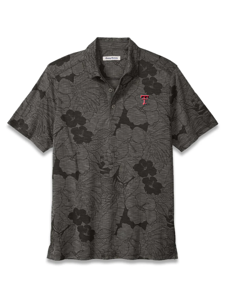 Tommy Bahama Texas Tech Double T "Sport Miramar Blooms" Polo - Image 2