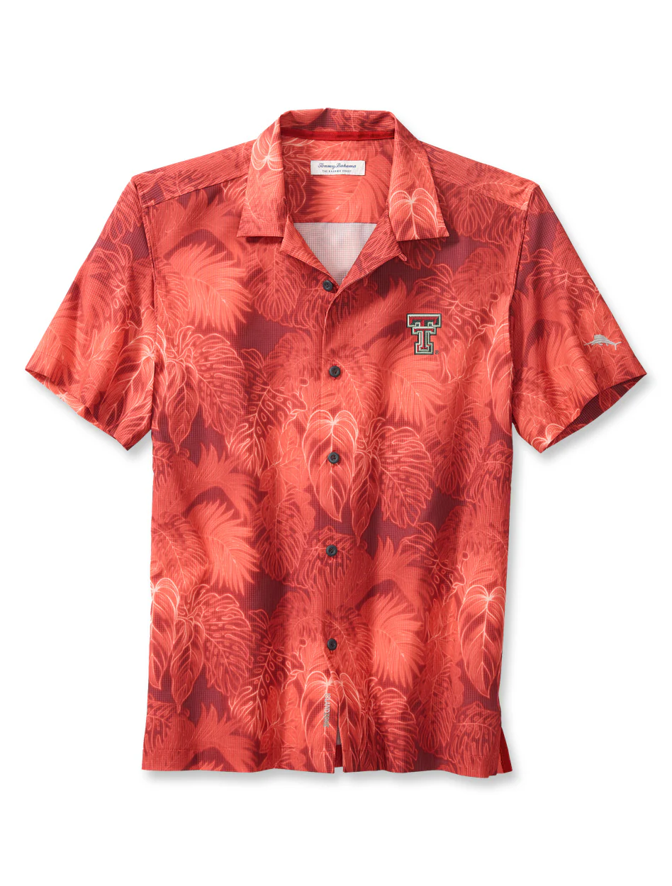 Tommy Bahama Texas Tech "Luminescent Fonds" Short Sleeve Button Down - Image 2