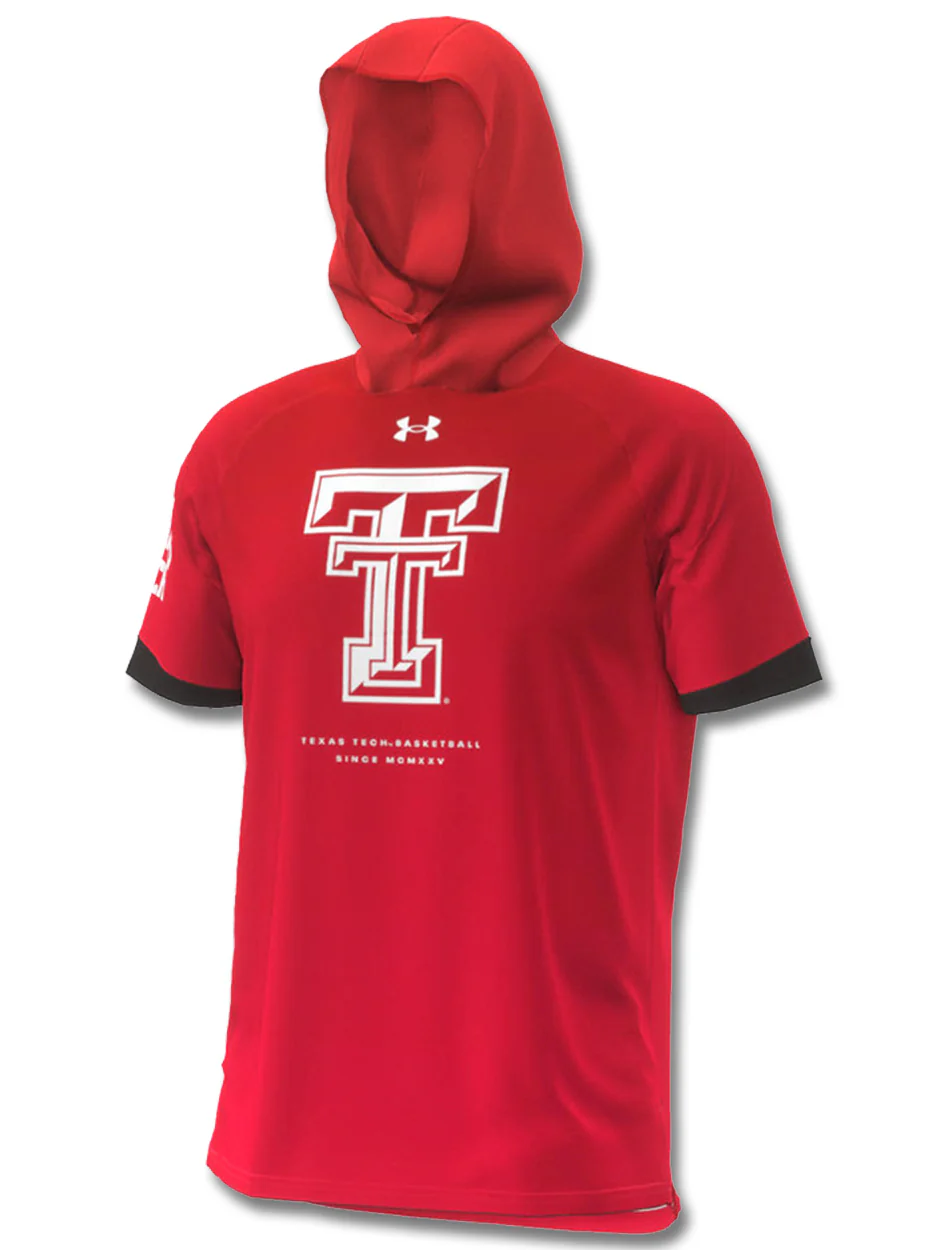 **Under Armour Texas Tech 2023 Season Hooded Shooter Shirt Short Sleeve - Image 2