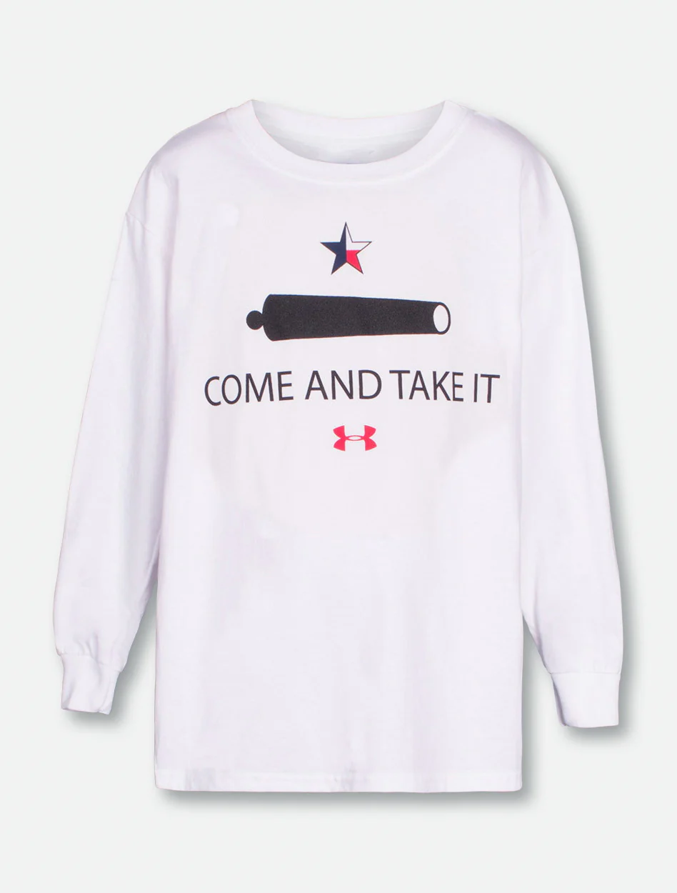 **Under Armour Texas Tech Red Raiders YOUTH "Come and Take It" Performance Long Sleeve T-Shirt