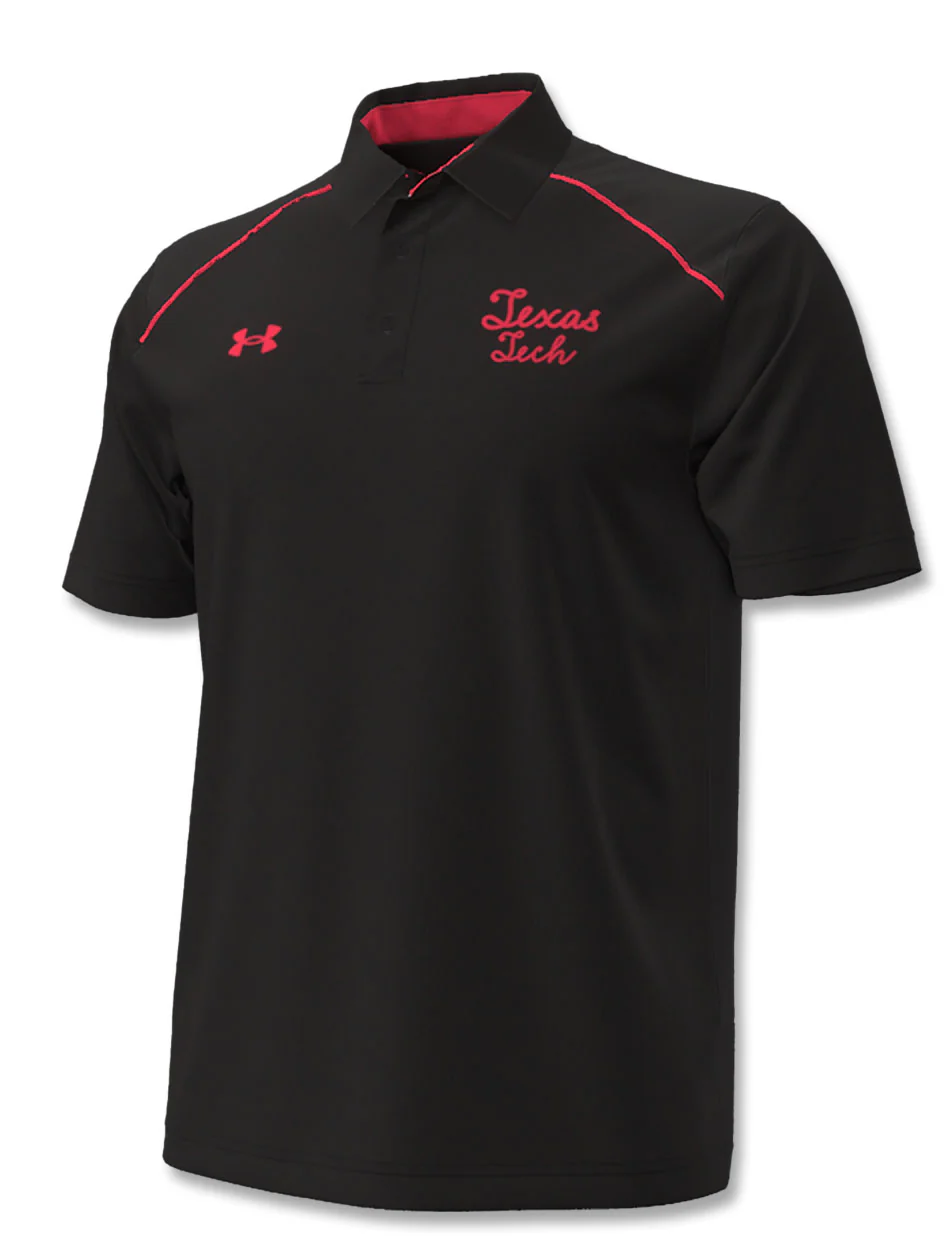 **Under Armour Texas Tech Throwback Script Polo
