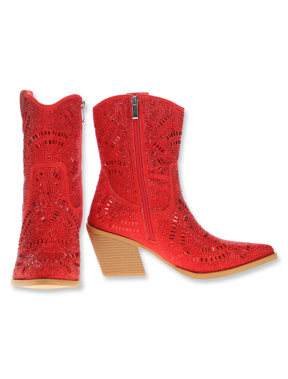 Vaccari "Sadie" Rhinestone Bootie