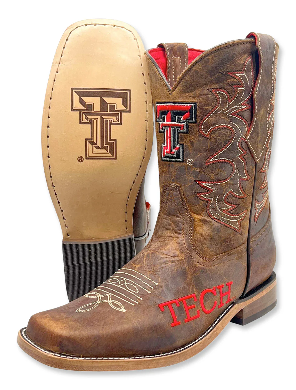 Vaccari Texas Tech "Blake" Kid's Boots - Image 7