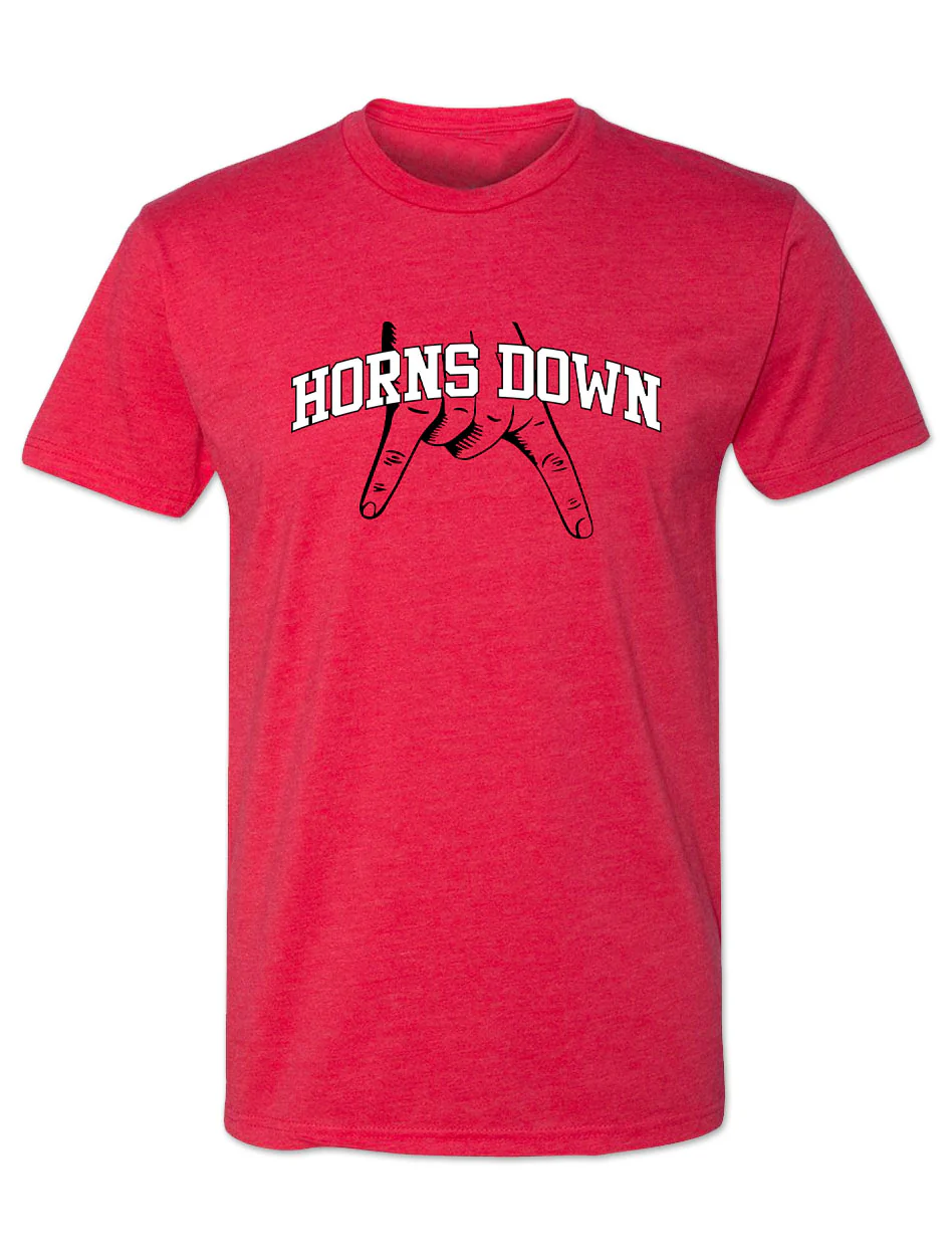 Texas Tech Vintage "Horns Down" Tri-Blend T-shirt