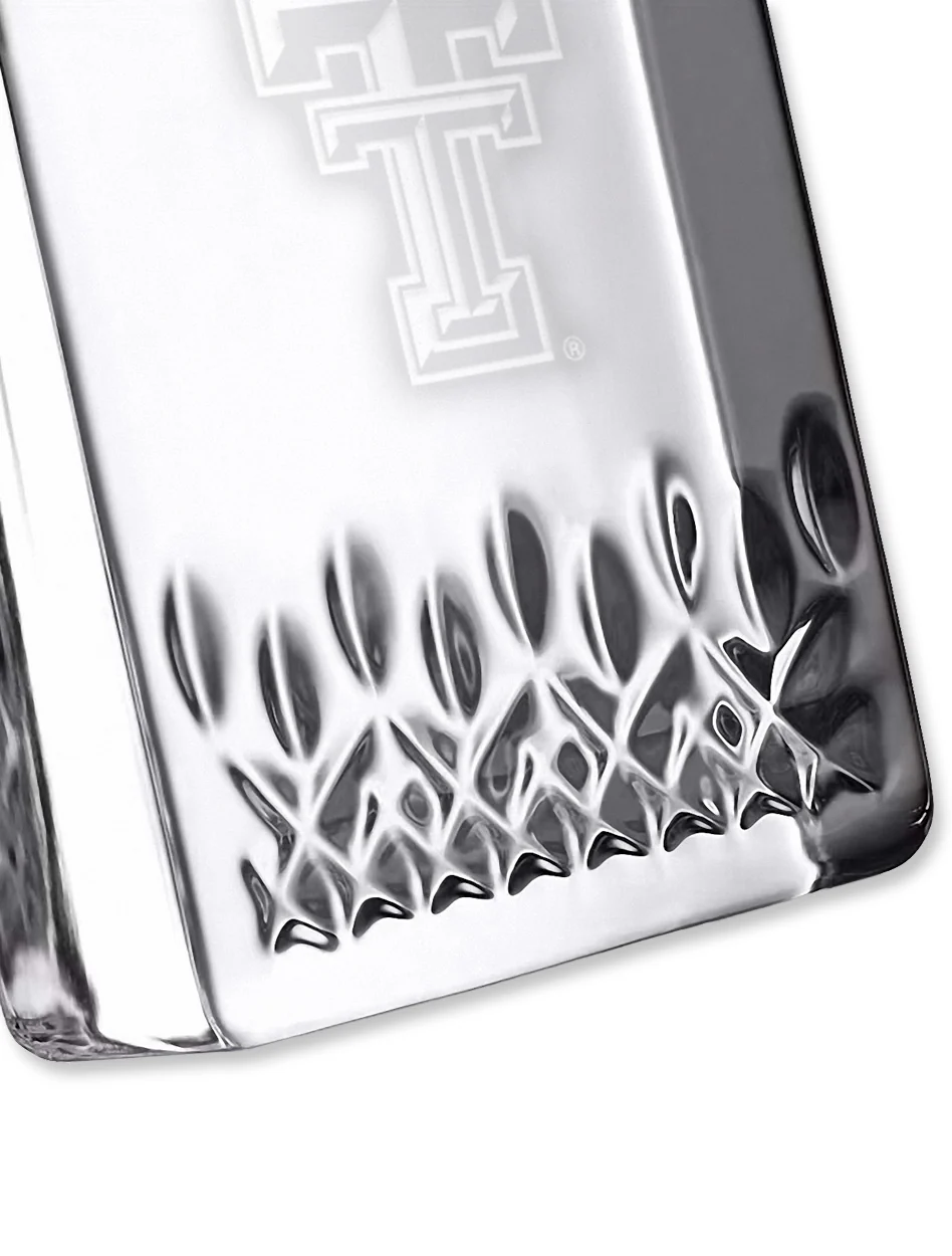 Waterford Texas Tech Lismore Essence Crystal Clock - Image 2