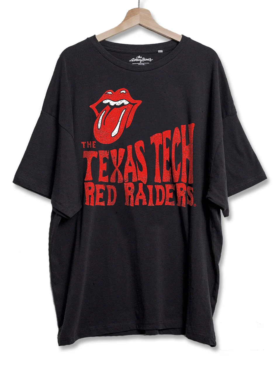 Livy Lu Texas Tech "Dazed" Rolling Stones Thrifted T-Shirt