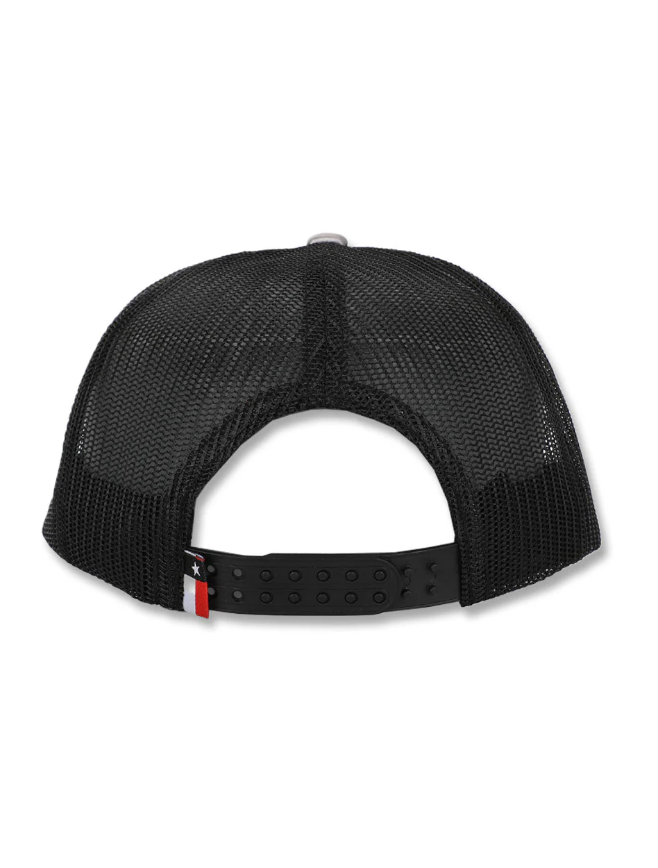 **Texas Tech Dark Horse "Throwback RR" Silver Trucker Snapback Cap - Image 4