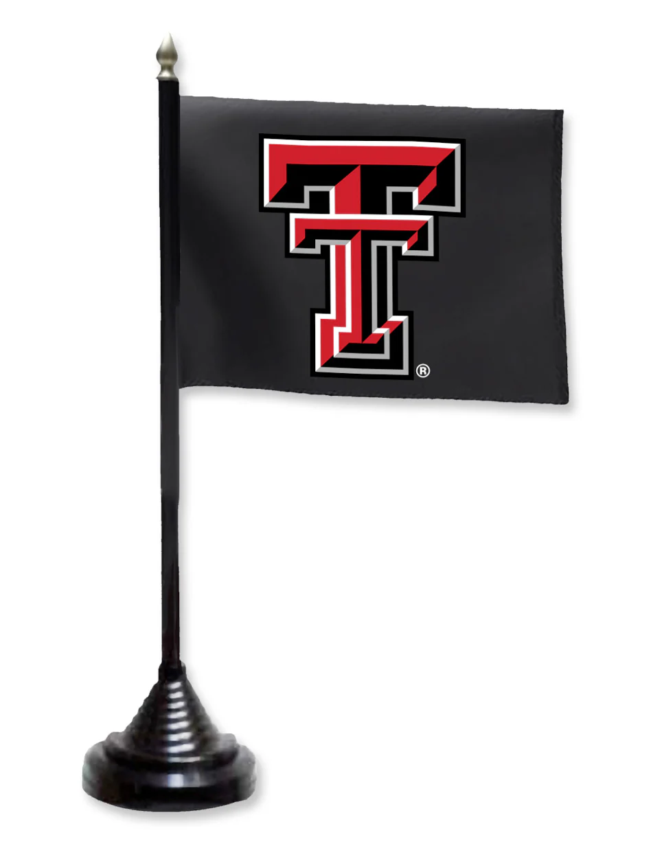 Texas Tech Double T Desk Flag