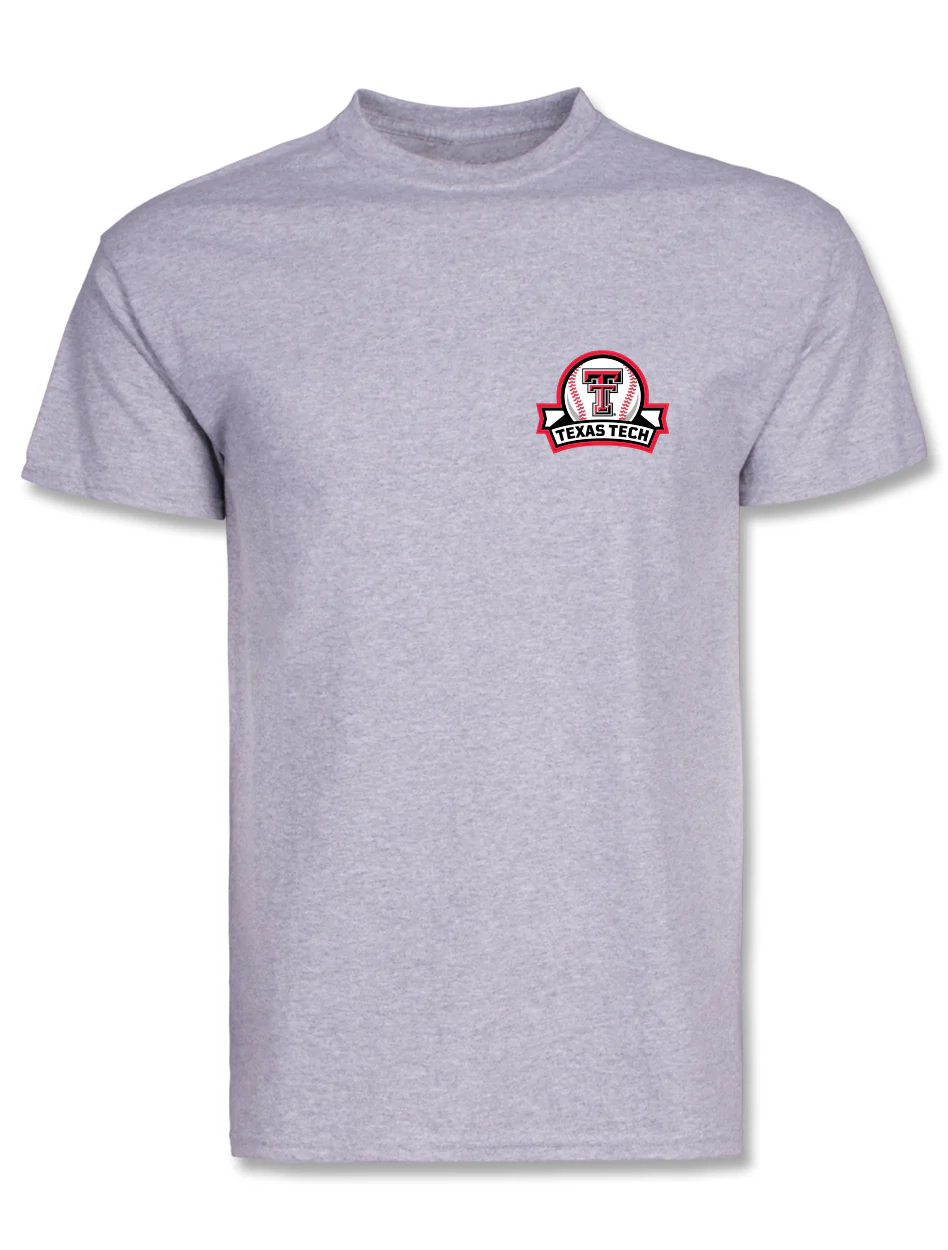 Texas Tech "Old School Baseball" Baseball T-Shirt - Image 2