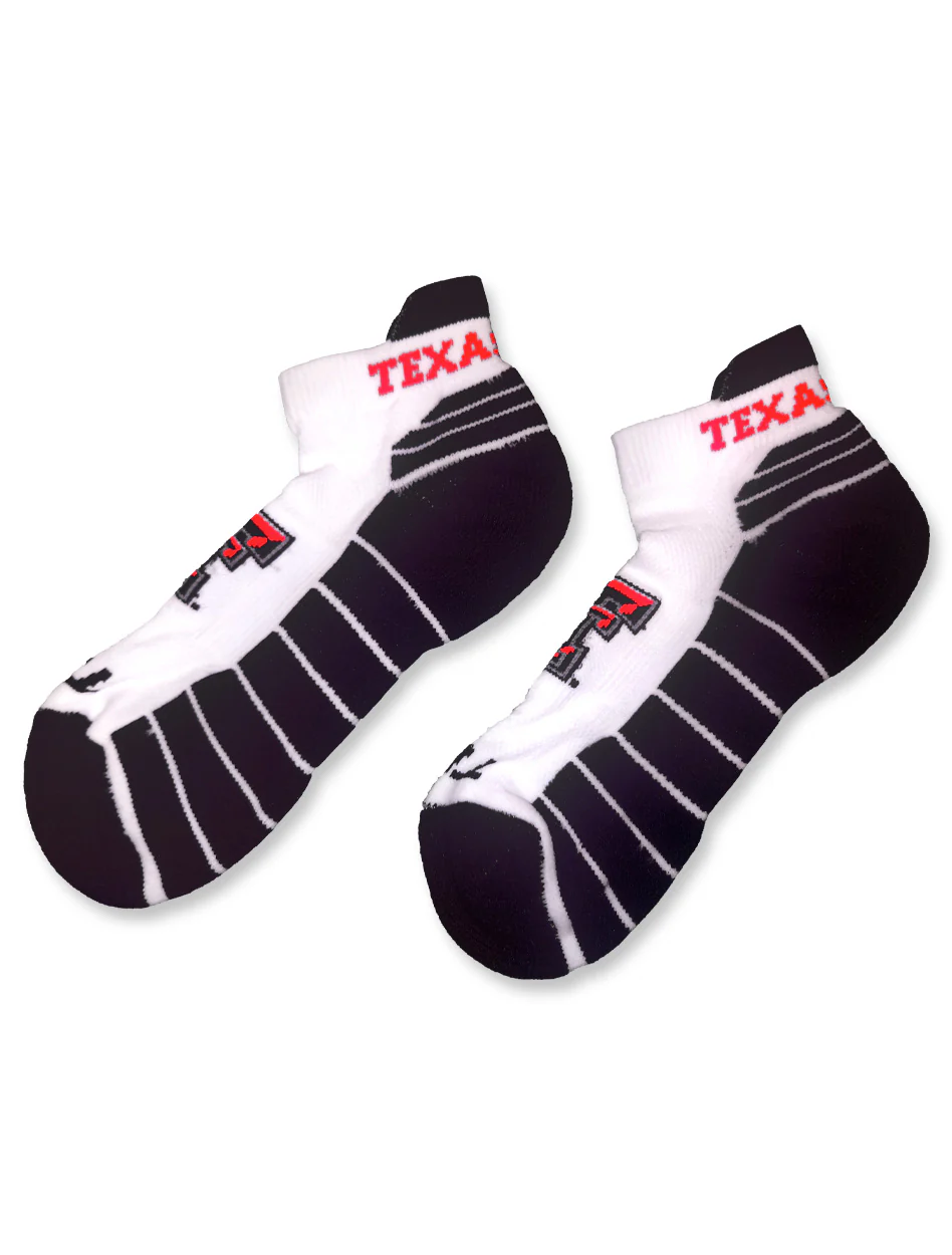 Texas Tech "Tab Low Cut" Performance Ankle Socks
