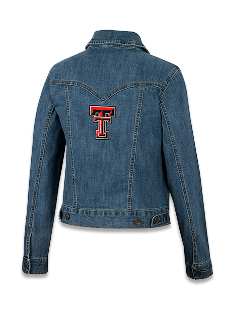 Wrangler Texas Tech "Classic Fit" Women's Denim Jacket - Image 2