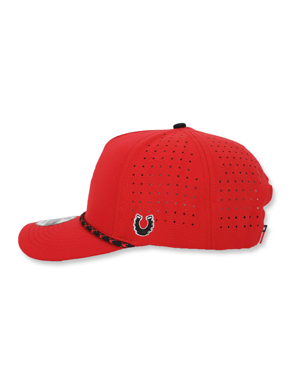 YOUTH Dark Horse "TB Rearing Rider" Red Snapback Cap - Image 3