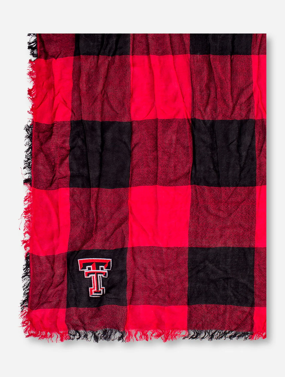 ZooZatz Texas Tech Buffalo Check Scarf - Image 2