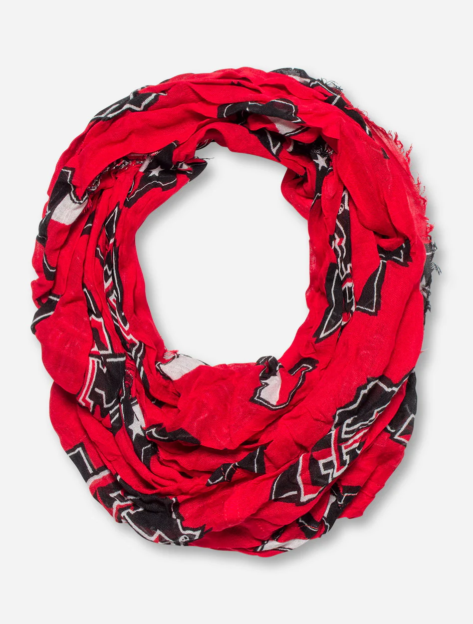 ZooZatz Texas Tech Repeating Lone Star Pride Infinity Scarf - Image 3