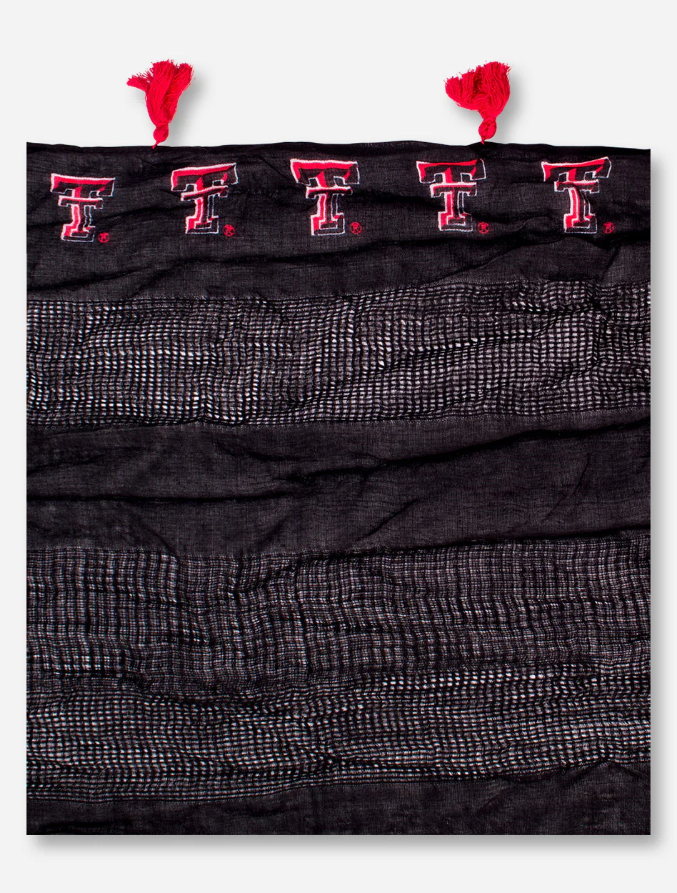 ZooZatz Texas Tech Tassle Texture Infinity Scarf - Image 2